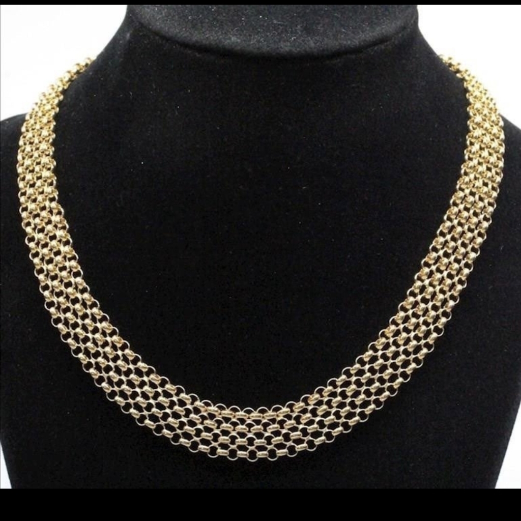 14k Yellow Gold Necklace 17 175g 3200$